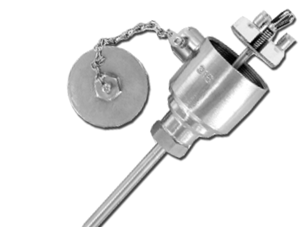 Sonde de température - Pt100 Classe B - Montage gaine lisse - Sortie tête inox avec cartouche interchangeable_0
