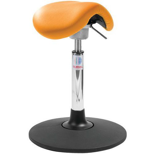 SIÈGE MINI SWAY FLEXMATIC - IMITATION CUIR - BAS - ORANGE - GLOBAL PROFESSIONAL SEATING