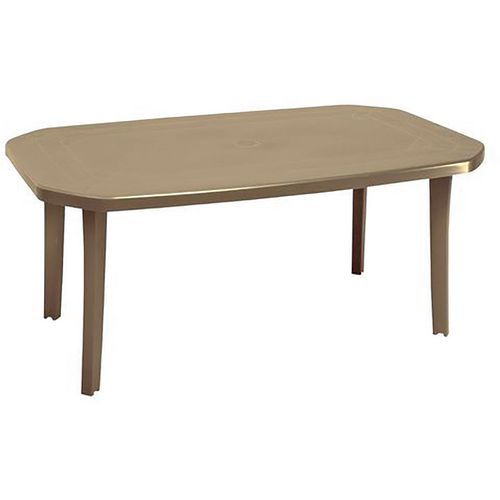 TABLE MIAMI 100 X 165 CM - TAUPE - GROSFILLEX