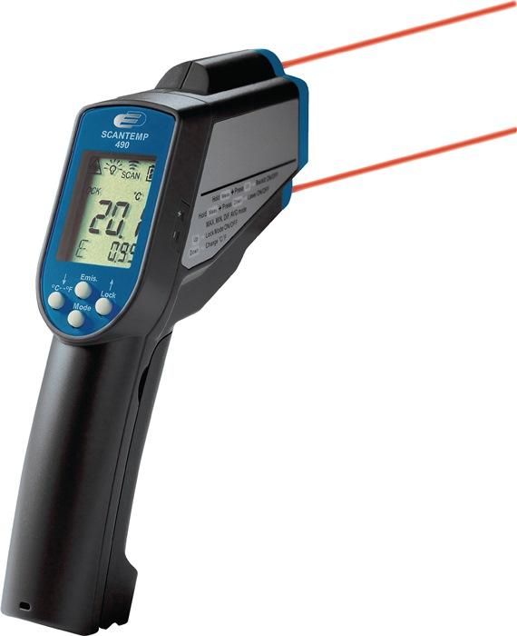 Thermomètre infrarouge TFA - de -60 à +1000°C - Lentille spéciale en verre - 2 piles AAA_0