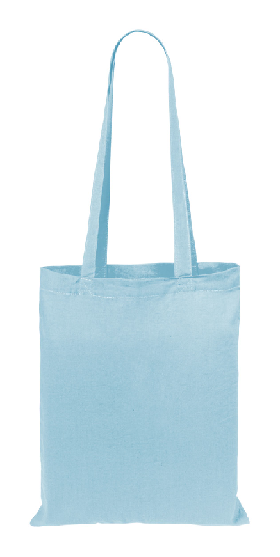 Tote bag publicitaire coloré - 100% coton - 140 g/m² - Anses longues - Bleu_0