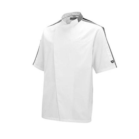 VESTE DE CUISINE HOMME MANCHES COURTES GC SCORE BLANC TAILLE XXL
