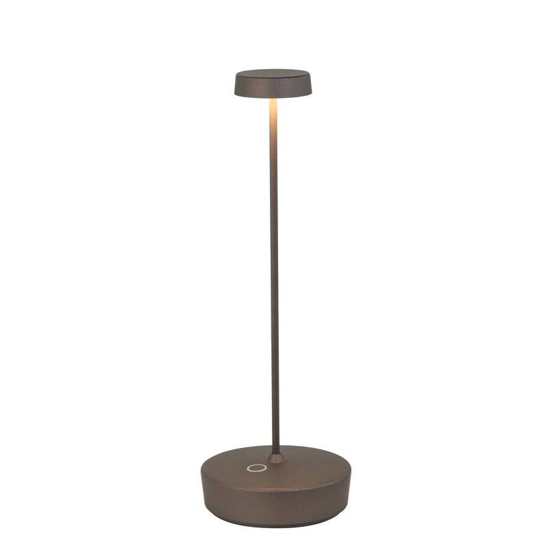 Zafferano Lampe de table LED Swap de Titanium Mate, rechargeable et réglable avec une autonomie allant jusqu'à 12 heures - gris 8054040720789_0