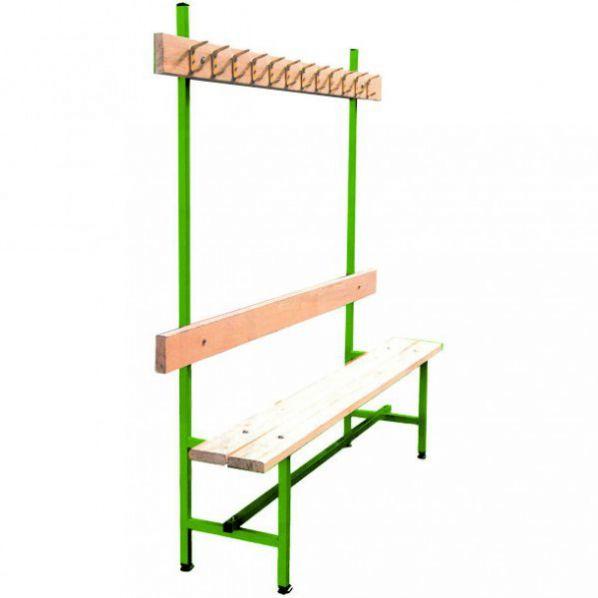 Banc vestiaire sport avec patères - 2000 mm - Marque Rolléco_0