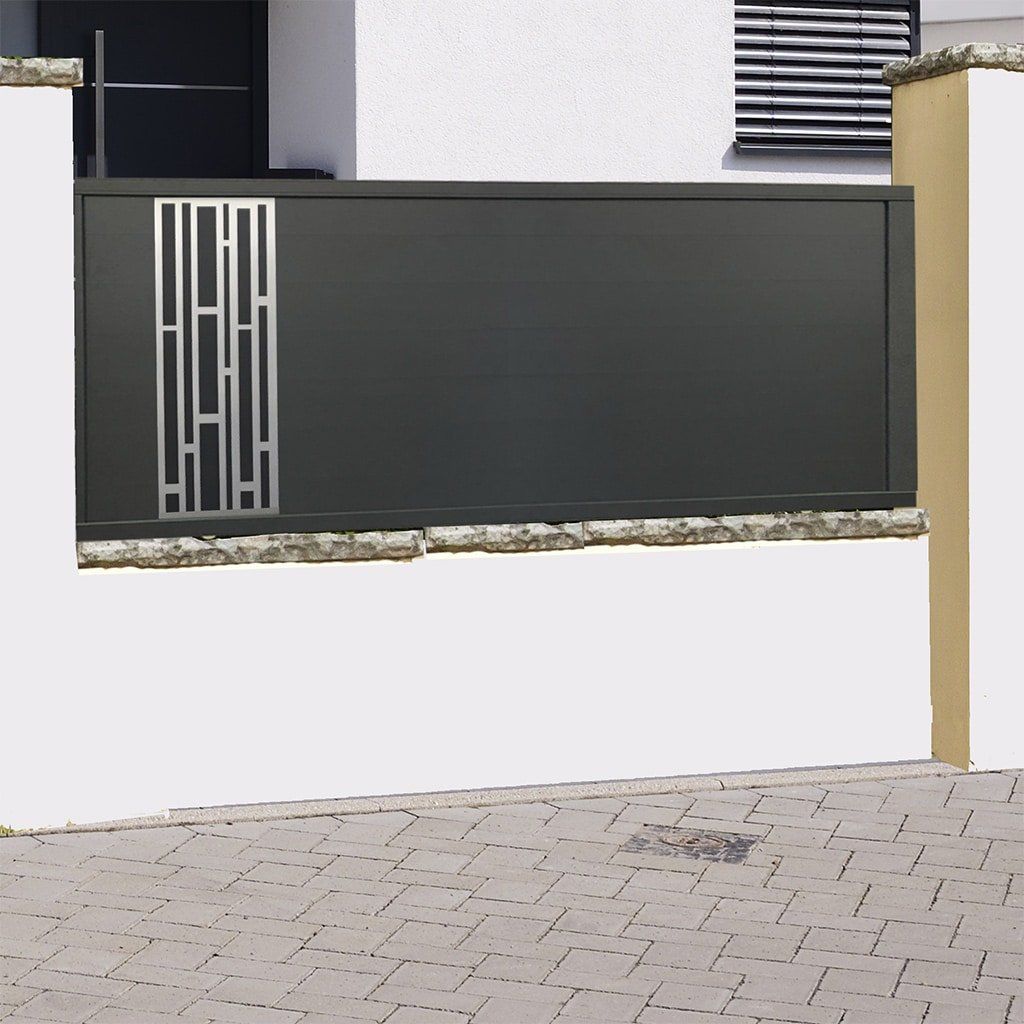 Clôture aluminium Bari - gamme Italia Design - thermolaquage sur mesure - garantie 10 ans_0