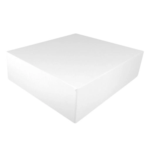 Boites pâtissières blanches vernies 16 x 16 x 5 cm (200 unités) - BBV165_0