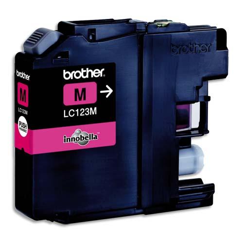 Brother cartouche jet d'encre magenta lc123m_0