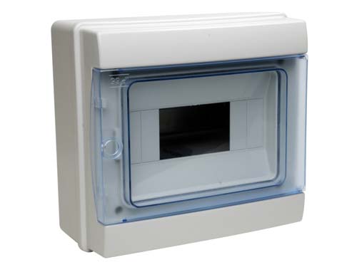 Coffret modulaire IP65 - Porte transparente - ABS isolant - Gris RAL 7035_0