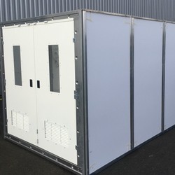 Container de décontamination à 2 compartiments - SAS matériel alu avec barrière dynamique_0