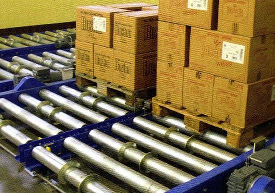 Convoyeurs à palettes - Structure en acier zingué - Rouleaux Ø60 à Ø108 mm - Charge jusqu'à 1 500 kg_0