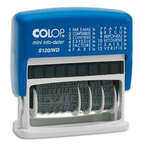 Colop dateur multiformules commerciales x12 - S 120/WD à encrage automatique - Hauteur caractères 4mm_0