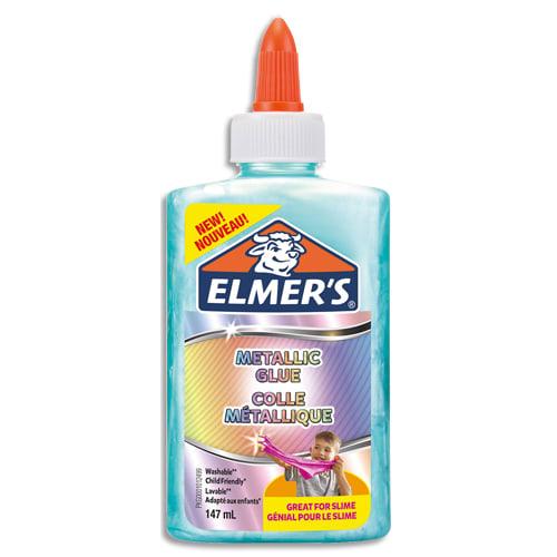 Elmers colle métallique bleu - 147 ml - Formule lavable adaptée aux enfants_0