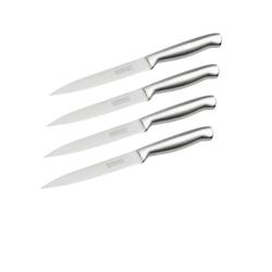 Ensemble de 4 Couteaux de cuisine professionnel 24 cm lame crantée Nirosta Star - gris Acier inoxydable 18/10 3176239932027_0