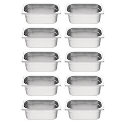 Equipementpro - Lot de 10 bacs GN1/4 Vogue - EQS410_0