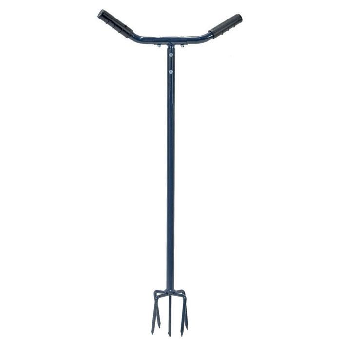 Griffe de jardin biologique Depypere - 5 dents avec manche télescopique 90-145 cm - Référence 521901_0