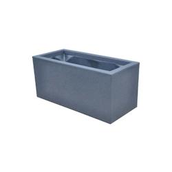 Jardinière en polyéthylène Tango 111.5 x 46 x 46 cm Roto - gris 3831116102299_0