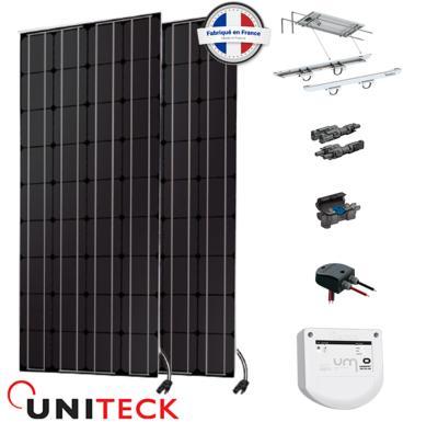 Kit solaire 200W 12V nautisme MPPT - Uniteck - Verre trempé haute qualité et résistant à l'eau_0
