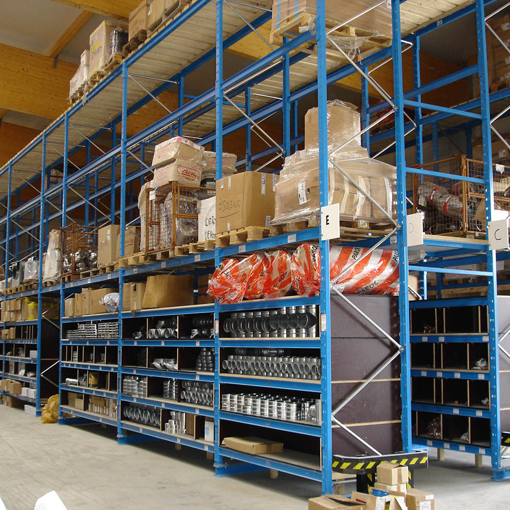 Mezzanine sur rayonnages à palettes OHRA - profilés en acier robustes pour stockage optimisé_0