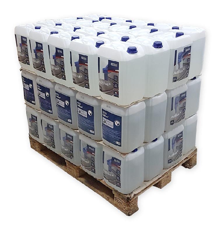 AdBlue® bidon 10 litres avec bec verseur. Palette 63 bidons