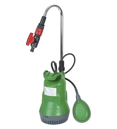 Pompe vide-fût pour récupérateur d'eau - 400 W - PRPVF350 - Débit 3000 l/h, immersion 5 m, hauteur refoulement 10 m_0