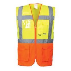 Portwest - Gilet de sécurité EXECUTIVE PRAGUE HV Jaune / Orange Taille S - S jaune 5036108153152_0