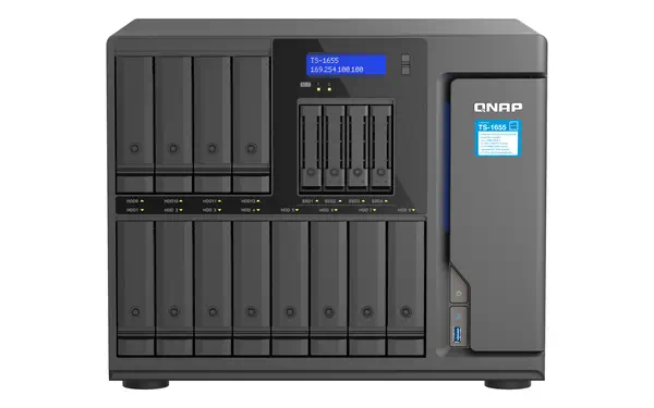 QNAP TS-1655 NAS Tower Intel Atom® C5125 8 Go DDR4 0 To QNAP Turbo System Noir_0