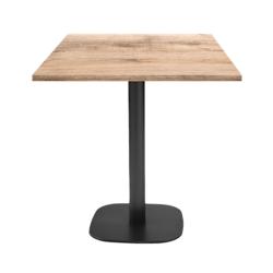 Restootab - Table 70x70cm - modèle Round bois tanin naturel - marron TB-ROU-7070M-TAN.NAT_0