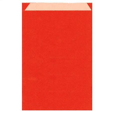 SACHET PLAT 12+5X18 CM KRAFT ROUGE (VENDU PAR 250)