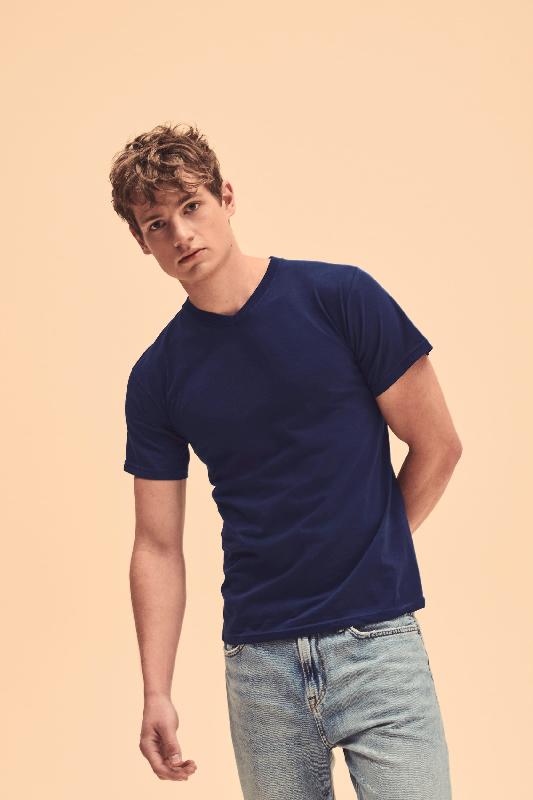 T-shirt homme col V Valueweight (61-066-0) - 100% coton - Réf: SC22V - Fruit of the Loom_0