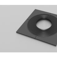Grilles d'arbres Tournesol - Ingenia - dimensions 1500x1500 - fonte ductile - traitement de surface_0