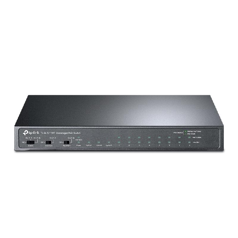 TP-Link TL-SL1311MP commutateur réseau Non-géré Fast Ethernet (10/100) Connexion Ethernet, supportant l'alimentation via ce port (PoE) Noir_0
