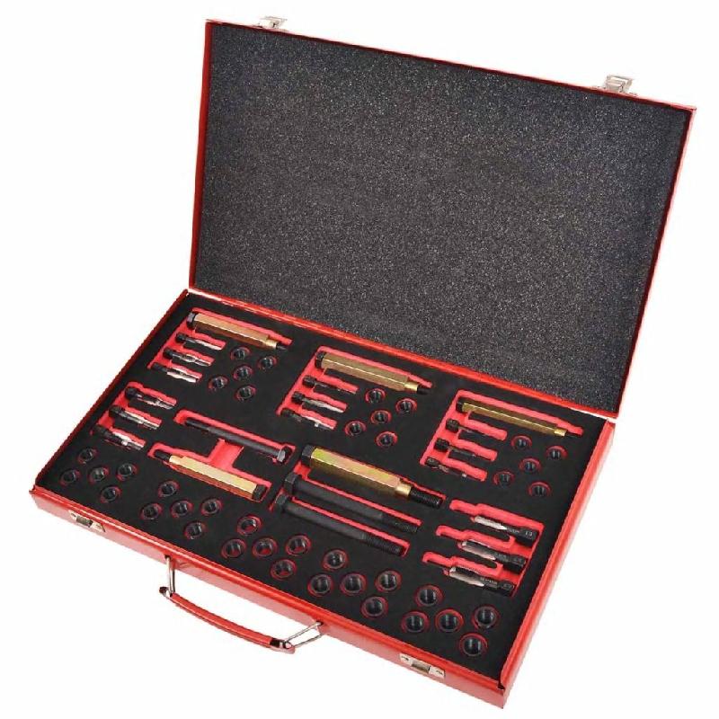 Vidaxl kit réparation filetage bougie préchauffage 63pcs m8 m9 m10 m12 210393_0