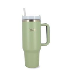 Yack - Gobelet Yack 1.2l En Acier Inoxydable Vert Avec Couvercle Et Paille - 3256391030868_0