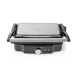 Appareil à panini 1500W Plaque Anti-adhésive Poignée froide NEDIS - 5412810398898_0