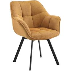 CLP Chaise de salle à manger Jordi Cord Orange - orange textile 326046_0