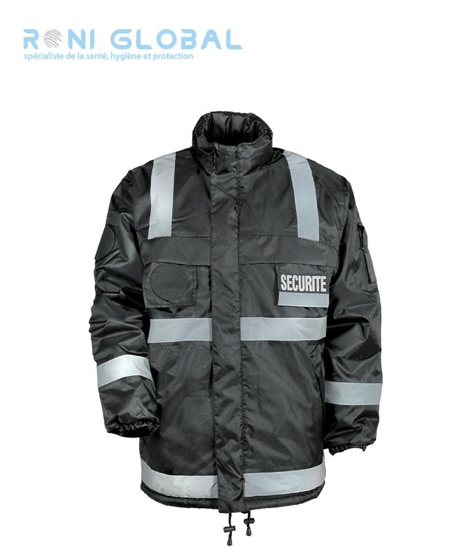 Polaire sécurité coupe-vent avec bandes réfléchissantes - City Guard - 100% polyester, 5 poches extérieures et intérieures_0