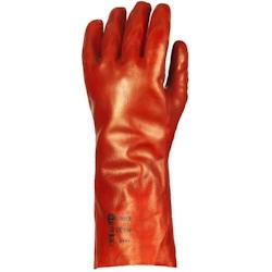 Coverguard - Gants protection chimique rouge 36cm en polyester enduit PVC EUROSTRONG 3620 (Pack de 10) Rouge Taille 10 - 3435241036209_0