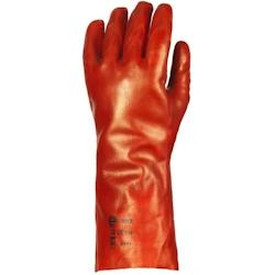 Coverguard - Gants protection chimique rouge 36cm en polyester enduit PVC EUROSTRONG 3620 (Pack de 10) Rouge Taille 10 - rouge 3435241036209_0