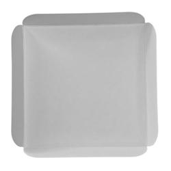 CROKUS Carrés rainés blancs 17 x 17 cm (250 unités) - blanc en carton C123537_0