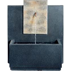 Fontaine extérieure en composite touché pierre véritable Lumineo - gris 8720093255546_0