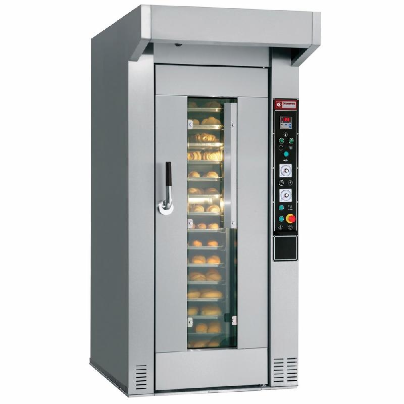 Four électrique rotatif pour boulangerie, 15/18 niveaux fours rotatifs
