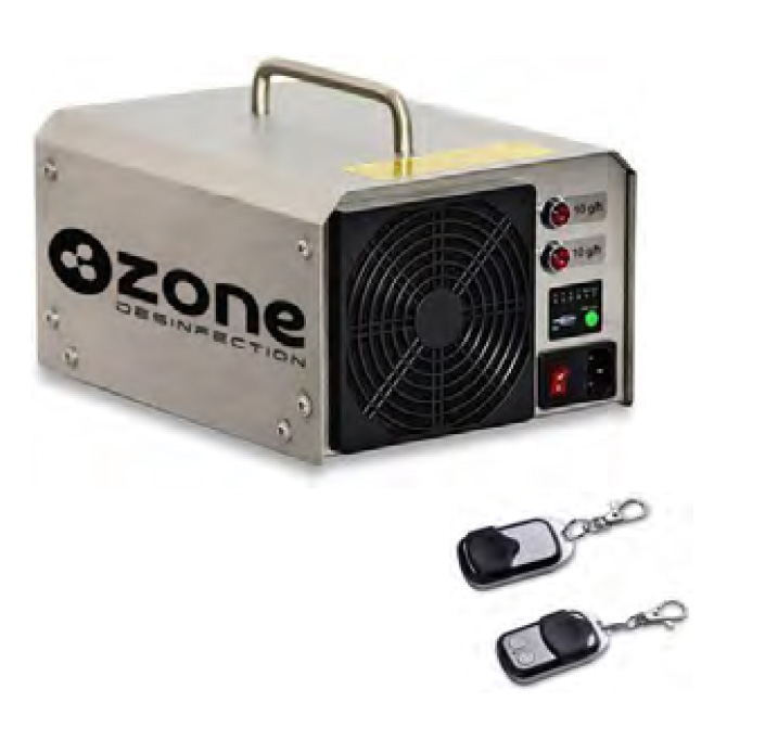 Ozonateur portable puissant et robuste pour la désinfection et la désodorisation des ambiances, surfaces et tissus - ga-20_0