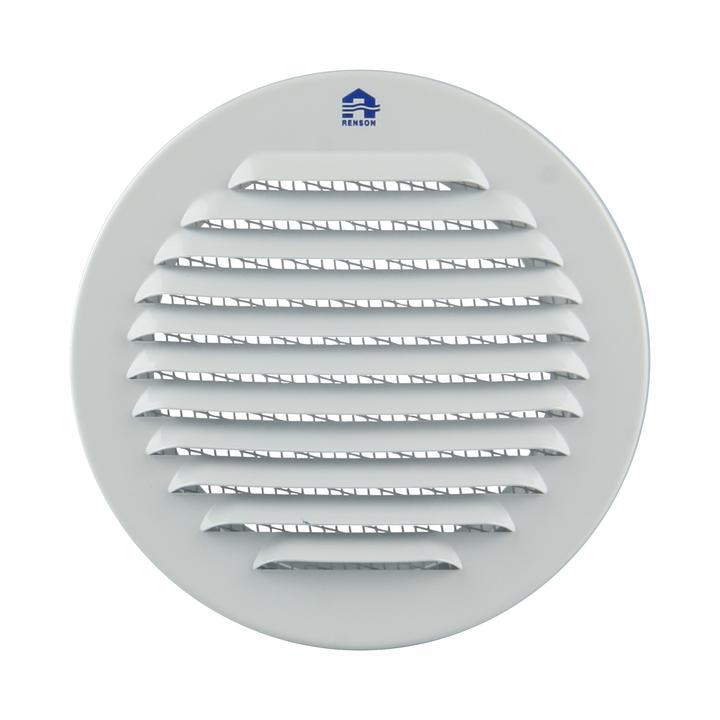 Grille ronde 435r 100mm aluminium blanc ral9010 - RENSON - 10134 - 585696_0