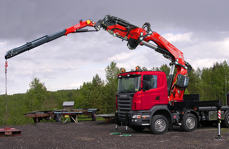 Grue auxiliaire Fassi F990RA XHE-Dynamic - 84,30 tm - 32 m avec Jib - Rotation continue sur couronne dentée_0