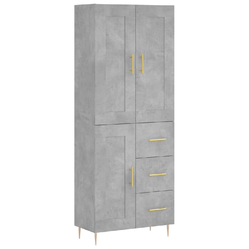 Helloshop26 - Buffet bahut commode armoire meuble de rangement organisateur cuisine salle de séjour salon haut 69,5 x 34 x 180 cm 02_0034546 - 300021_0
