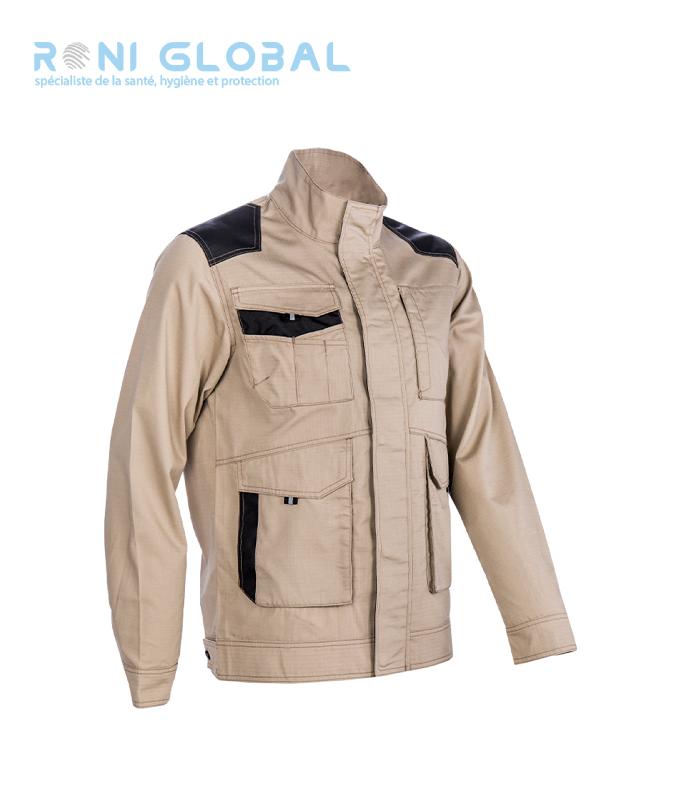 VESTE DE TRAVAIL LÉGÈRE EN RIPSTOP POLYESTER ET COTON 7 POCHES - OROSI COVERGUARD_0