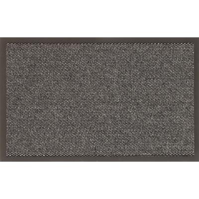 Tapis d'accueil Florac - 90x150 cm - Fibres polypropylène - Gris/Noir - Trafic normal 500 passages/jour_0