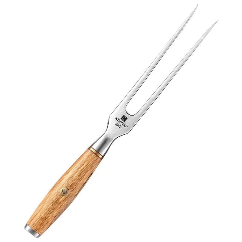 XinZuo - Fourchette à viande en acier inoxydable - Série B37 Lan - multicolore multi-matériau B37-DRC_0
