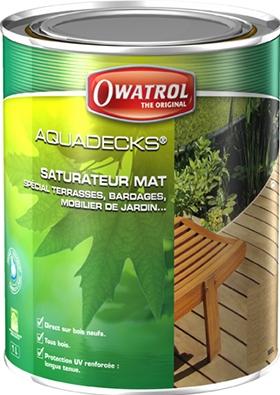 Aquadecks - Saturateur bois en phase aqueuse - Protection UV renforcée pour bois exotiques, résineux et thermochauffés_0