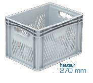 Bac en plastique ajouré - Dimensions int : 367 mmx 268 mm x 258 mm_0